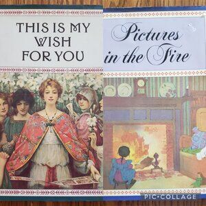 Lot of 2 Vintage Blue Lantern Poetry Picture Books (HC)